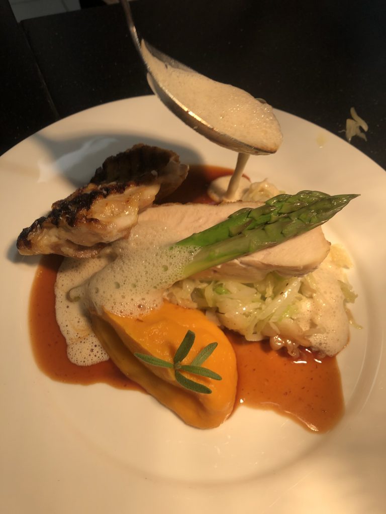 kylling sommer restaurant njord, sommermeny
