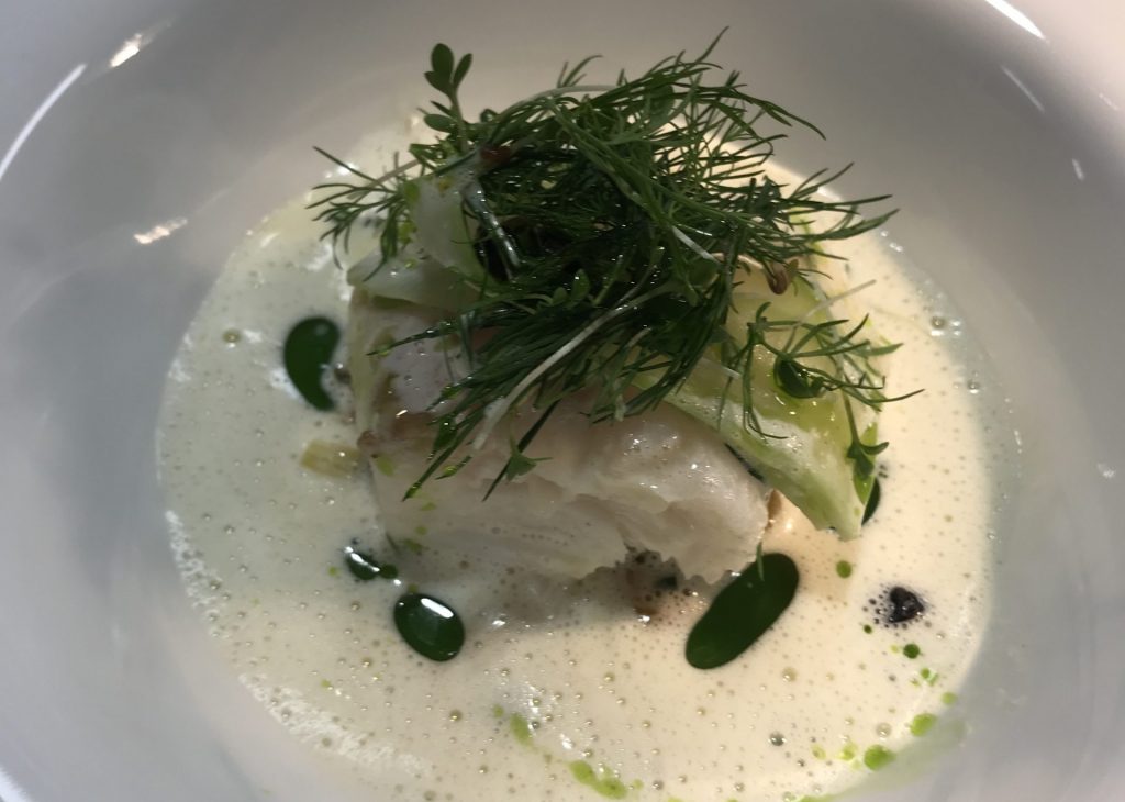 Skrei restaurant njord meny, en del av vår vintermeny