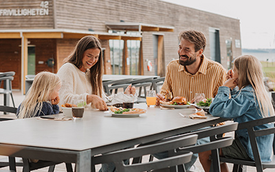 Restaurant familie uteservering