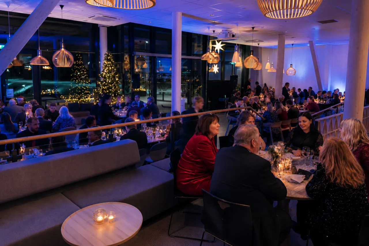 Julebord i restaurant Njord fullsatt 