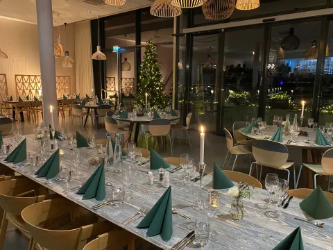 Jul i restaurant Njord, uten gjester